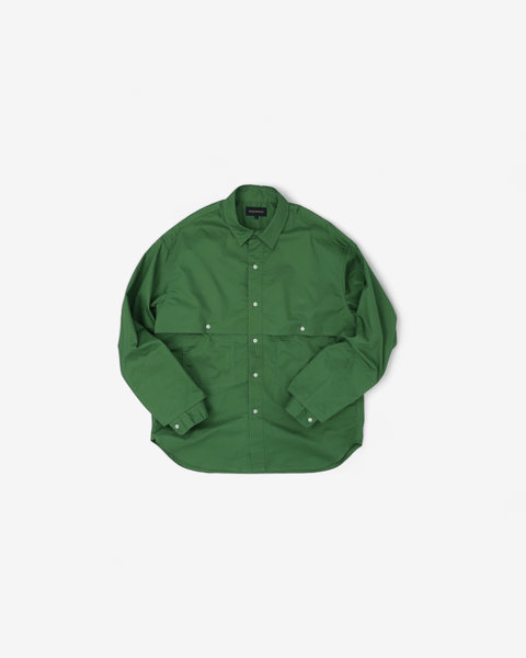 WORKWARE shirt GREEN / MEDIUM FINE COTTON OUTDOOR SHIRT #567