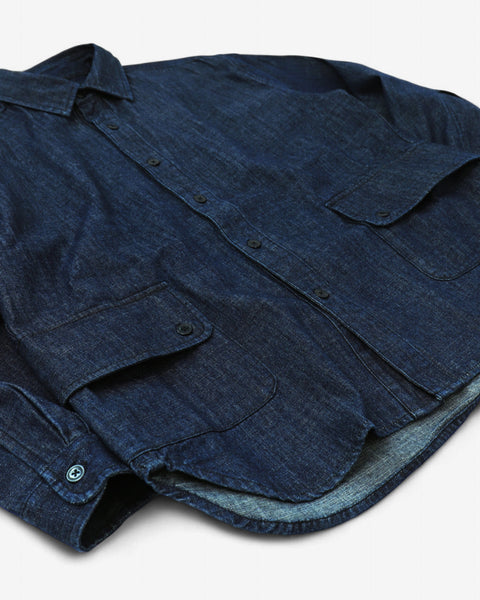 WORKWARE shirt SLUB DENIM SHIRT #704