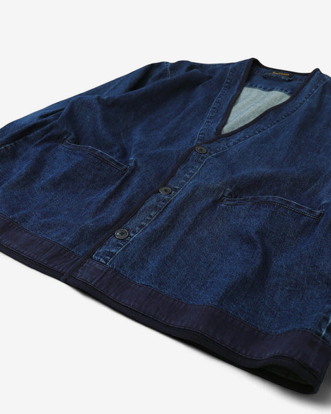 WORKWARE jackets STONE WASHED DENIM CARDIGAN #673