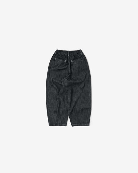 WORKWARE pants UNISEX BALLOON PANTS #444 - BLACK DENIM