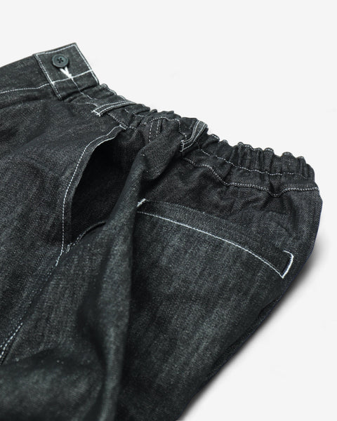 WORKWARE pants UNISEX BALLOON PANTS #444 - BLACK DENIM