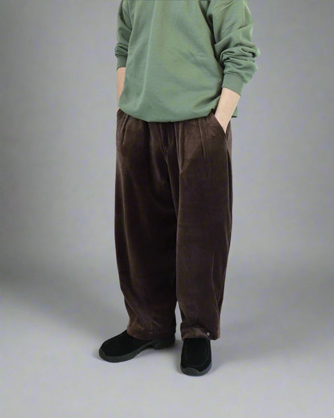 WORKWARE pants UNISEX VELVET BALLOON PANTS #444