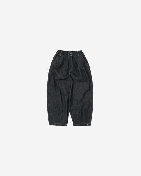 UNISEX BALLOON PANTS #444 - BLACK DENIM